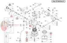 Заредете изображението в програмата за преглед на галерия, Saeco Via Venezia repair kit exploded parts diagram for espresso and cappuccino machine maintenance
