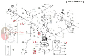 Saeco Via Venezia repair kit exploded parts diagram for espresso and cappuccino machine maintenance